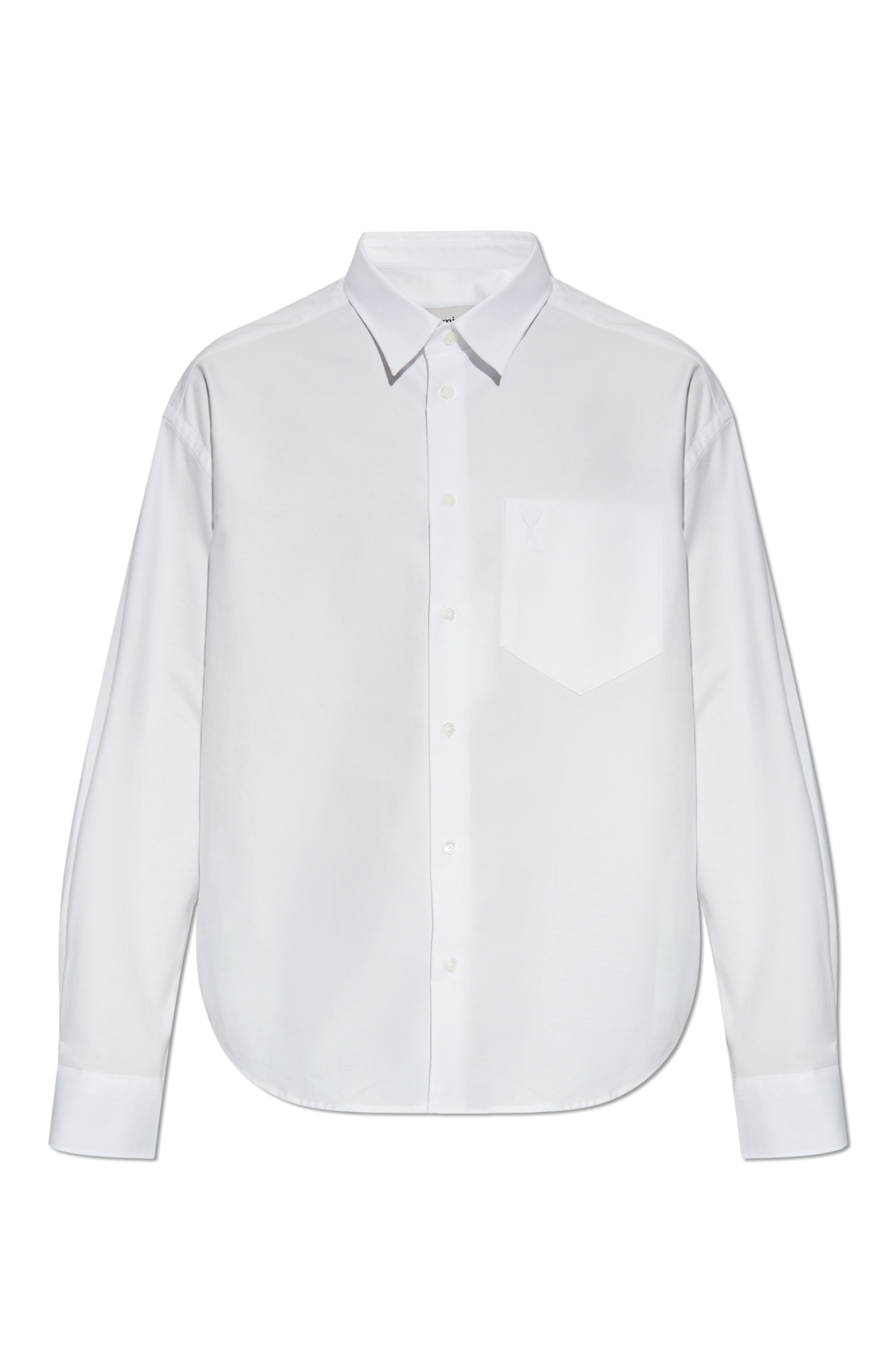 White Shirt with logo Ami Alexandre Mattiussi - Vitkac AS